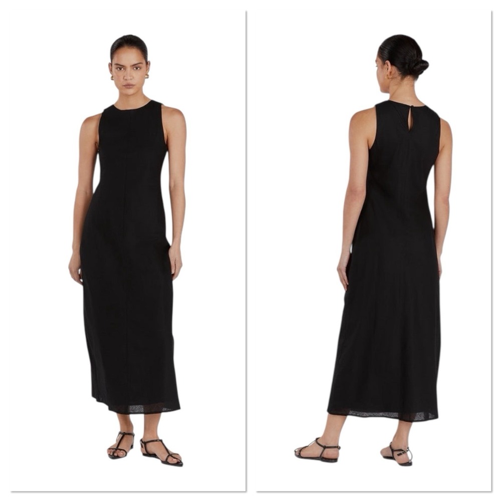 DISSH Black Sleeveless Midi Dress